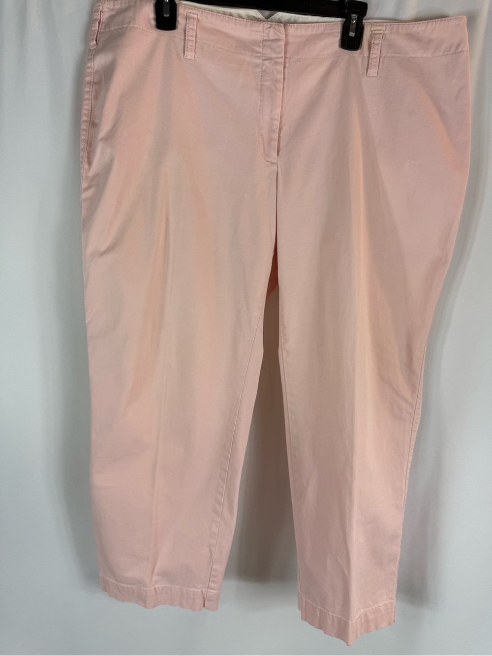 Lands End women Classic Blush Straight Crop Pants